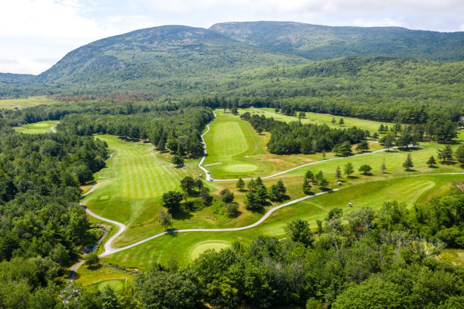 kebo valley golf course from the sky